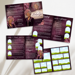 Vine Rose Funeral Program Template: 8-Page Memorial, Celebration of Life (Canva, PDF Download)