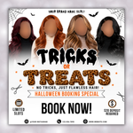 October Booking Flyer, Halloween Booking Flyer Template, Hair Lash Nail Salon Appointment Canva Template, Halloween Event Flyer, Canva Edite