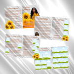 Yellow Roses Funeral Program Template: 8-Page Memorial (Canva PDF)
