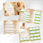 Orange Roses Funeral Program Template: 8-Page Memorial (Canva PDF)