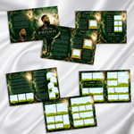 Green & Gold Funeral Program Template: 8-Page Memorial (Canva PDF)