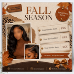 September Booking Flyer, Fall Booking Flyer, September Books Open Flyer, Hair Nails Wig Install Flyer, Salon Flyer, Editable Canva Template