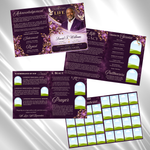 Purple Floral Funeral Program Template, 8-Page Memorial (Canva, PDF)