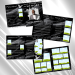 Black Roses Funeral Program Template: 8-Page Memorial, Celebration of Life (Canva Template, PDF Download)