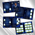 Blue Funeral Program Template: 8-Page Memorial (Canva, PDF Download)