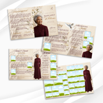 Burgundy & Gold Funeral Program Template, 8-Page Memorial (Canva, PDF)