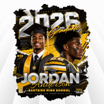 Class of 2026 Graduation Shirt Design Template, Senior College Grad TShirt (Canva Download)