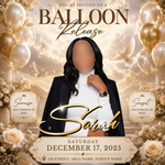 Balloon Release Memorial Flyer: Editable Canva Template (Digital Download)