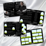 Black Cloud Funeral Program Template: 8-Page Memorial (Canva Template, PDF Download)