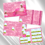 Pink Roses Funeral Program Template: Celebration of Life (Canva, 8 Pages, Digital Download)