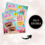 Summer Lash Special Flyer Template (Digital Download)