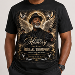 Memorial T-Shirts Template, In Loving Memory, Funeral Background, Funeral Celebration, Canva