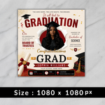 Graduate Flyer, Graduation Invitation, College Decision, Class of 2026 Flyer, Senior Grad Announce, Canva Editable