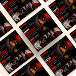 Editable Birthday Invitation Flyer, Netflix Style (Digital Download)