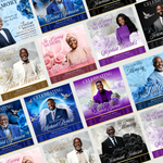 Memorial Template Bundle, Funeral Announcement Flyer: Editable Canva Template (Digital Download)