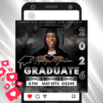 Graduation Flyer Template | Modern Class of 2025 Invitation (Digital Download)