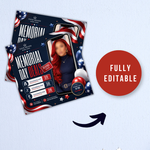 Memorial Day Booking Flyer, Memorial Day Special, May Booking, Memorial Day Exclusive Offer, Makeup, Hair, Lashes, Nails, Canva Editable