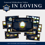 Blue & Gold Memorial Slideshow – 30-Slide Canva Video – preview image 2