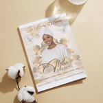 White Roses Funeral Program Template: 8-Page Memorial, Celebration of Life (Canva, PDF Download)