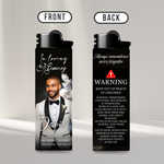 10 Memorial Lighter Canva Editable Template, In Loving Memory Template, RIP Lighter Label, Memorial Funeral Lighter,Digital Download