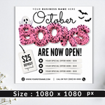 October Booking Flyer, October Books Open Flyer, Hair Nails Wig Install Flyer, Salon Flyer, Editable Canva Template