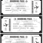 Editable Surprise Boarding Pass Template: Printable Airline Ticket (Canva Template)