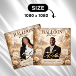 Balloon Release Memorial Flyer: Editable Canva Template (Digital Download)