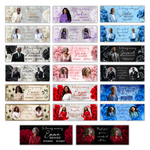 Memorial Bench 10 Canva Templates, Editable, Roses Design, Celebration of Life (PDF File)