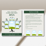 Family Reunion Program Template: Editable 8-Page Keepsake Booklet (PDF Download)