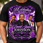 Memorial T-Shirt Canva Template, Purple In Loving Memory, Celebration of Life Design