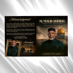 Muslim Funeral Program Template: 8-Page Memorial, Celebration of Life (Canva, PDF Download)