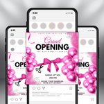 Grand Opening Flyer, Lash, Hair Salon Event (Digital Download)