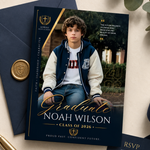 Graduation Invitation Template, Modern Graduation Announcement, Senior Graduation Party, Boys Graduation Party Invite, grad invitation 5X7