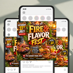 Backyard Cookout Flyer, BBQ Flyer, Summer Cookout Flyer, DIY Design Template, Food Flyer, Social Media Flyer, Party Flyer, Canva Editable