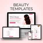 Beauty Saloon Website Template, Beauty Professionals Booking Site (Digital Download)