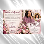 Memorial Funeral Program Template, Celebration of Life, Elegant Floral Memorial, Editable Canva Funeral Program, (Canva, PDF Download)