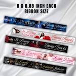 Memorial Ribbon Template Bundle | Funeral Canva Designs (Digital Download)