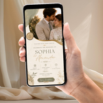 Animated Sage Green Wedding Invitation – preview image 2
