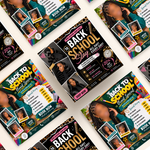Back To School Flyer, august booking flyer, back to school, Back To School Hair Flyer, Lashes, braids, wig Install, Nails (Digital Download)