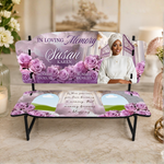 Memorial Bench 10 Canva Templates, Editable, Roses Design, Celebration of Life (PDF File)