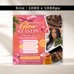 June Booking Flyer, June Books Open, Summer, Hair, Nails, Lash, Makeup, Book znow, Appointment (Canva Template)