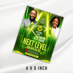 Sunday Next Level Service Flyer Template, Editable Canva Church Worship Poster | Digital Download