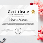 Editable Gold Certificate Template: Modern Recognition Award (Canva Downloadable Template)