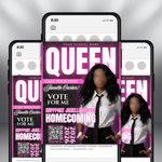 Homecoming Election Flyer: Editable Canva Template (8.5 x 11 Digital Download)