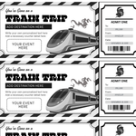 Editable Train Ticket Gift Voucher, Printable Boarding Pass (Digital Download)