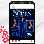 Homecoming Queen Campaign Flyer: Vote for Me - Canva Template