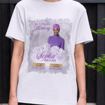 Purple Roses, Memorial T-Shirts Template, In Loving Memory, Funeral Background, Funeral Celebration, Canva