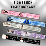 Memorial Ribbon Template Bundle | Funeral Canva Designs (Digital Download)
