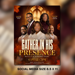 Fall Church Flyer, Autumn Revival, Worship Service, Editable Event Poster, Ministry Template, Guest Speaker (Instant Download)