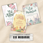 Eid Mubarak Card Bundle | Modern Greeting Cards, 5x7 (Digital Download)